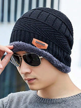 Woolen Winter Beanie Cap With Neck Warmer Muffler