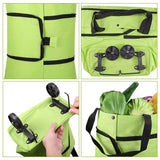 Portable Multi-function Trolley Bag With Wheels Folding Travel Luggage Bag Vegetable Grocery Shopping Trolley Carry Bag