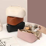 Pu Leather Vanity Style Cosmetic Bag