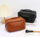 Pu Leather Vanity Style Cosmetic Bag