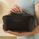 Pu Leather Vanity Style Cosmetic Bag