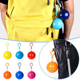 Portable Raincoat Ball Disposable Raincoats Waterproof Transparent Rain Cover Emergency Coat