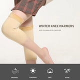 Thermal Knee Warmers Elastic Plush Knee Pads Protector For Winter